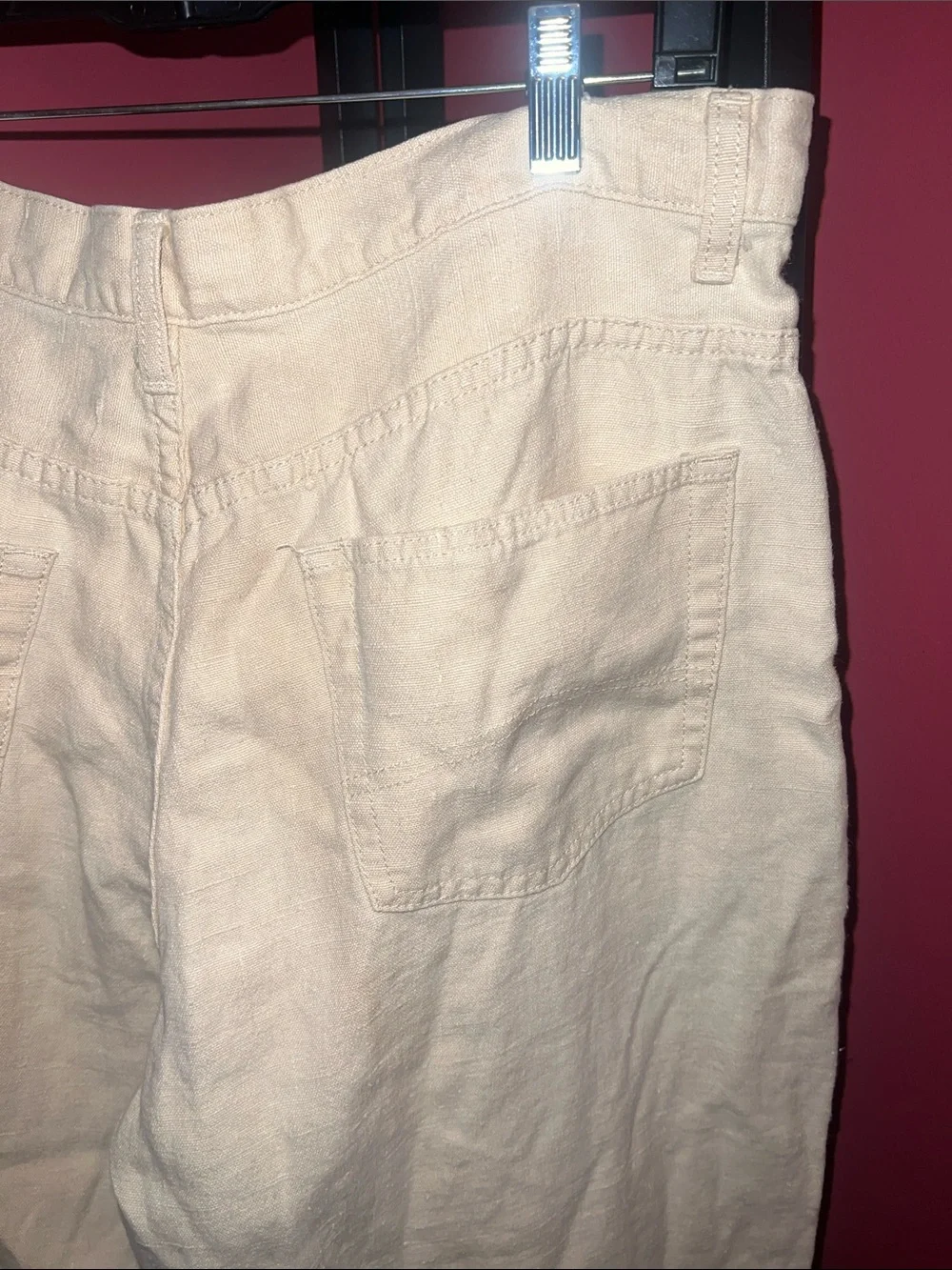 A/X Armani Exchange Men's Light Cream Cotton Chinos